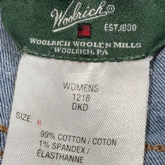 Woolrich High Rise Straight Distressed Mom Jeans  6 - Picture 6 of 6